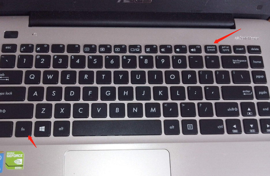 华硕电脑键盘被锁了