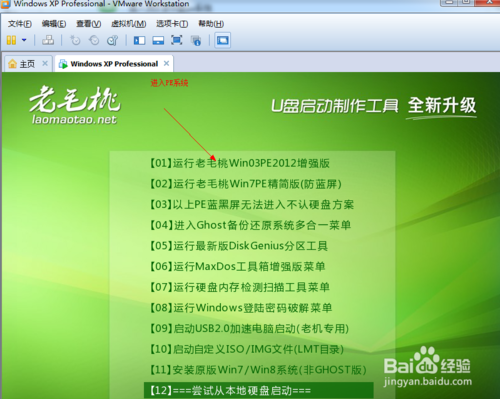 使用U盘为VMware Workstation虚拟机装系统